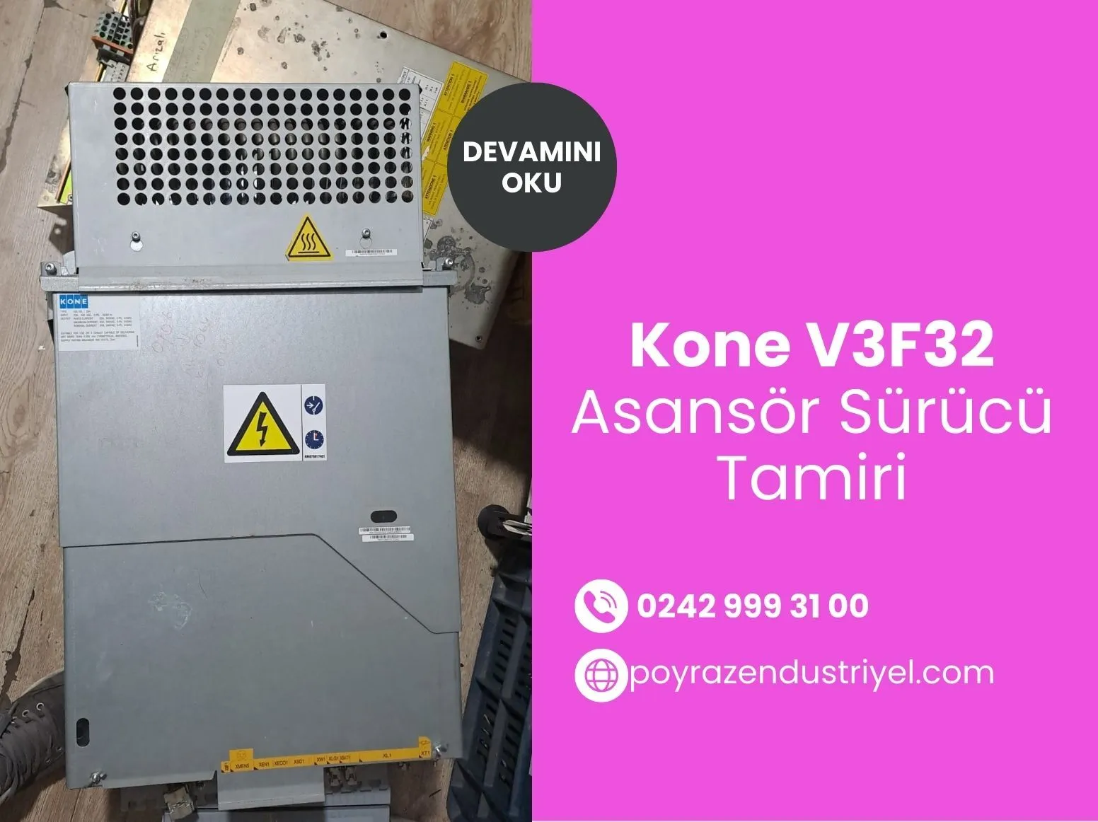 Kone V3f32 Asansör Sürücü Tamiri